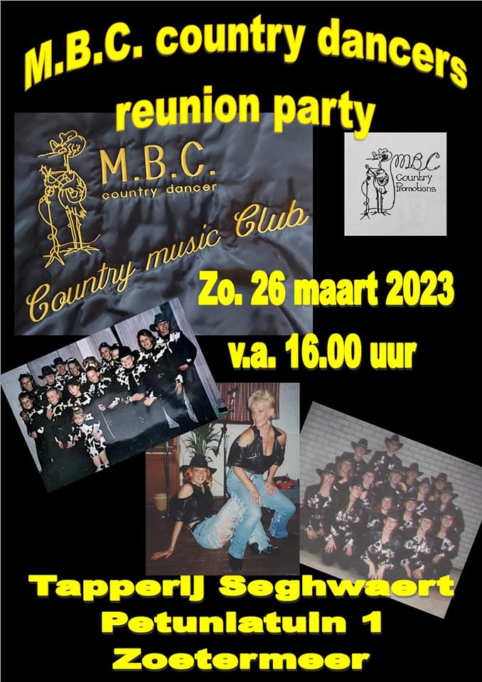 M.B.C Country Dancers Reunie Party Tapperij Seghwaert ,Petuniatuin 1,Zoetermeer