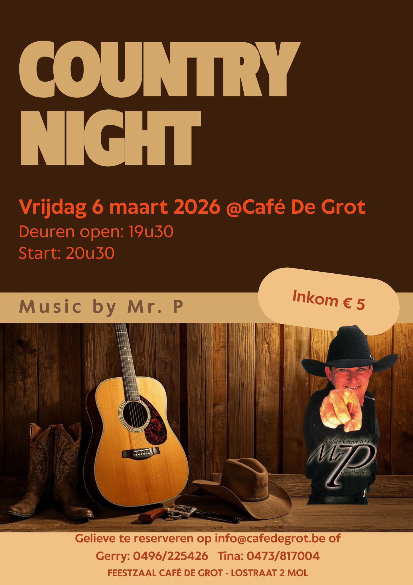 Country Night met Mister P in Mol